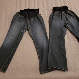 SOLD-Indigo Blue Maternity Jeans